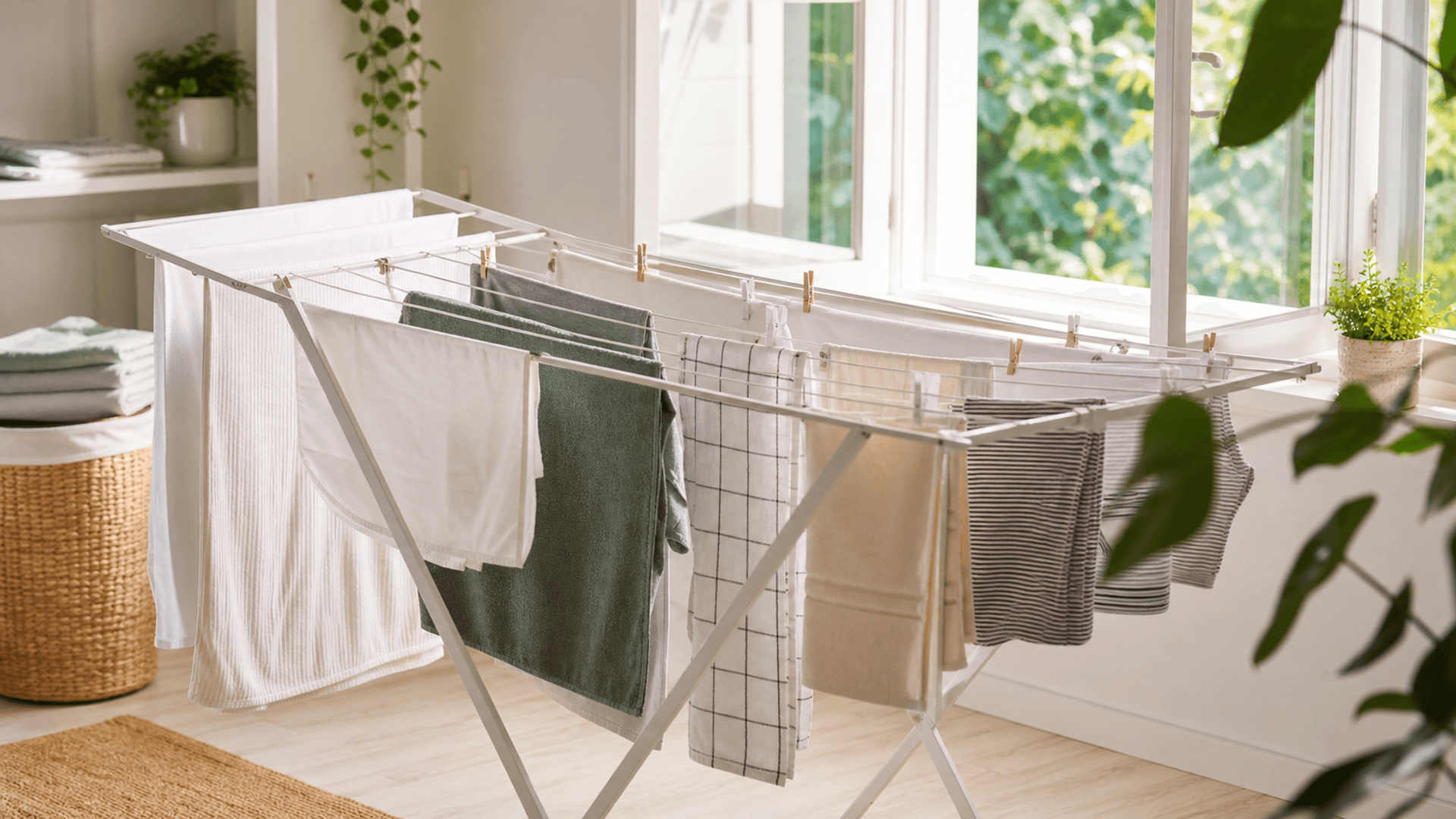 Immagine di Asciugare il bucato in casa senza creare umidita'