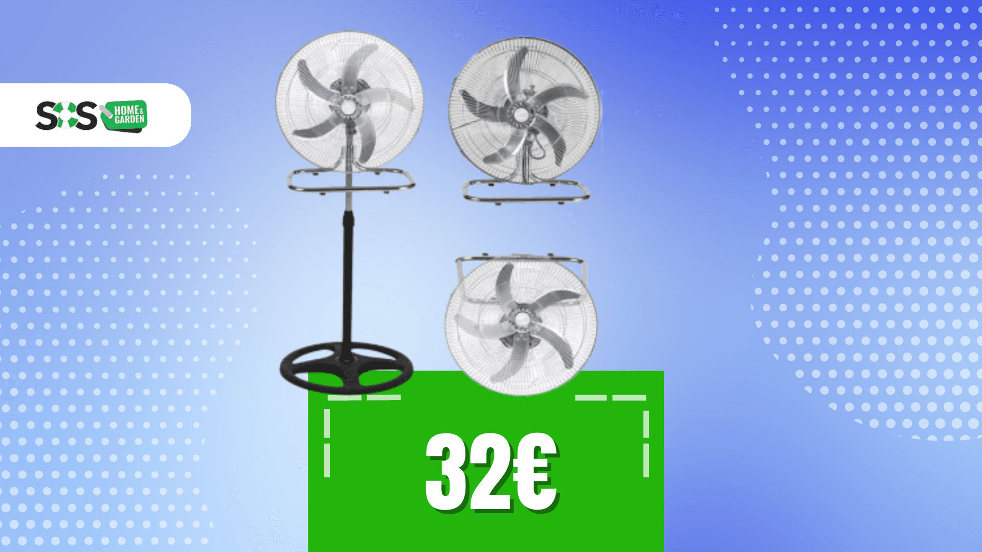 Immagine di Il caldo non ha scampo: ventilatore 3 in 1 a soli 32€!