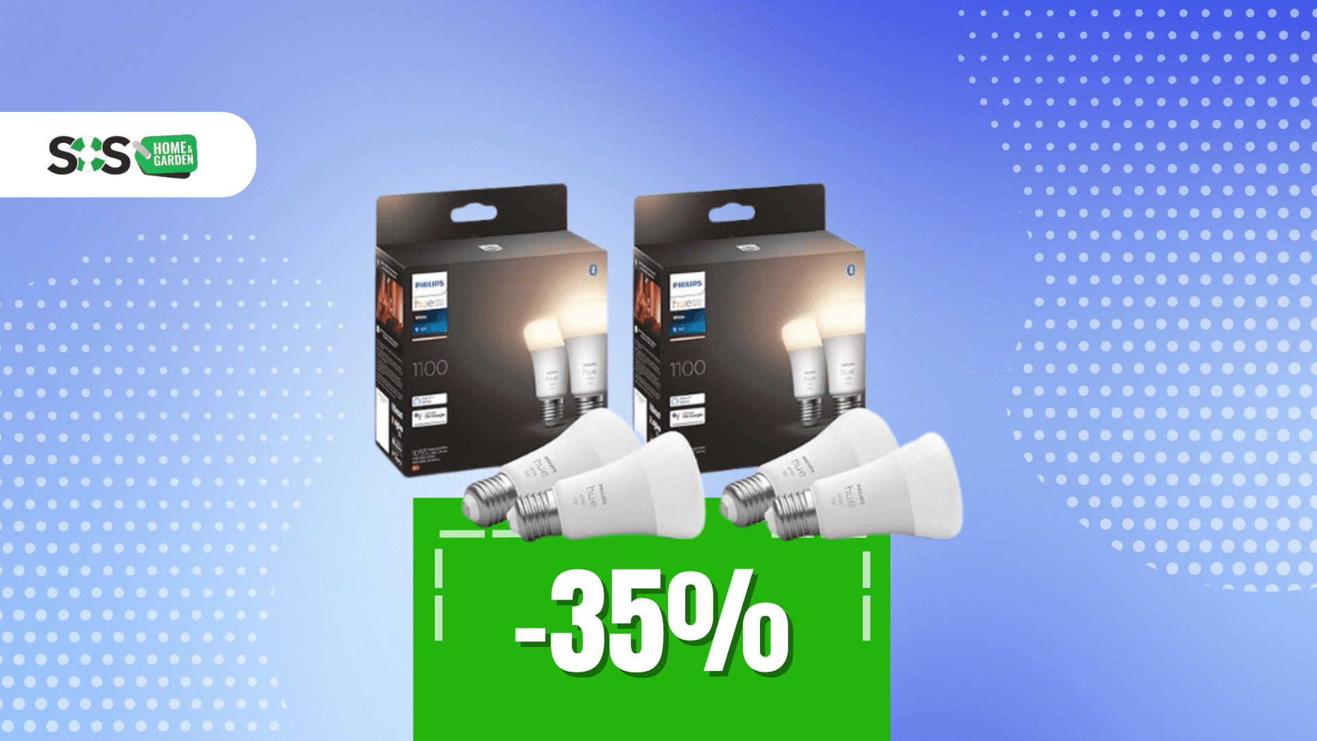 Immagine di Luce smart, prezzo smart: 4 Philips Hue White a soli 37€!