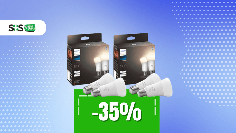 Immagine di Luce smart, prezzo smart: 4 Philips Hue White a soli 37€!