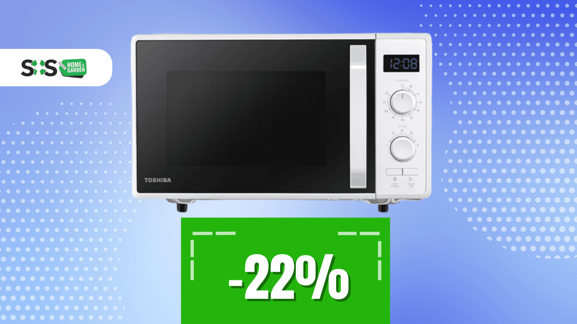 Immagine di Griglia, cuoce, riscalda: microonde Toshiba da 23L a 90€!