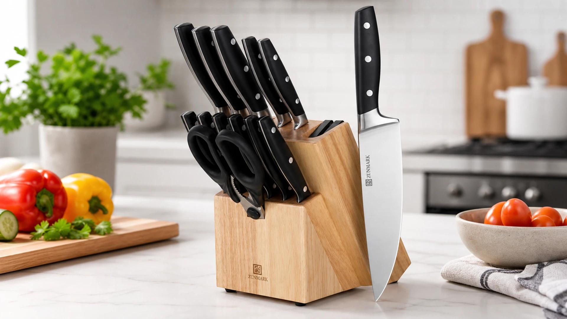 Immagine di Il set di coltelli da cucina ZUNMARK cala del 33%: ora sotto i 60€
