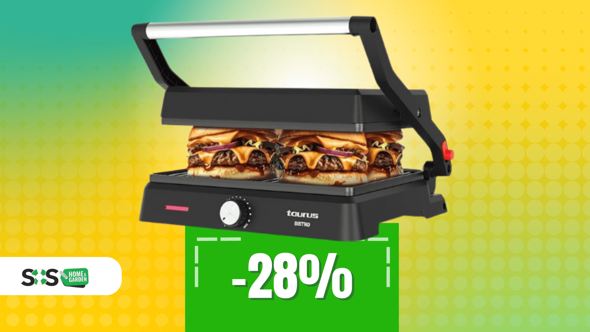 Immagine di Grill, piastra e tanto gusto con Taurus Bistro a soli 61€!