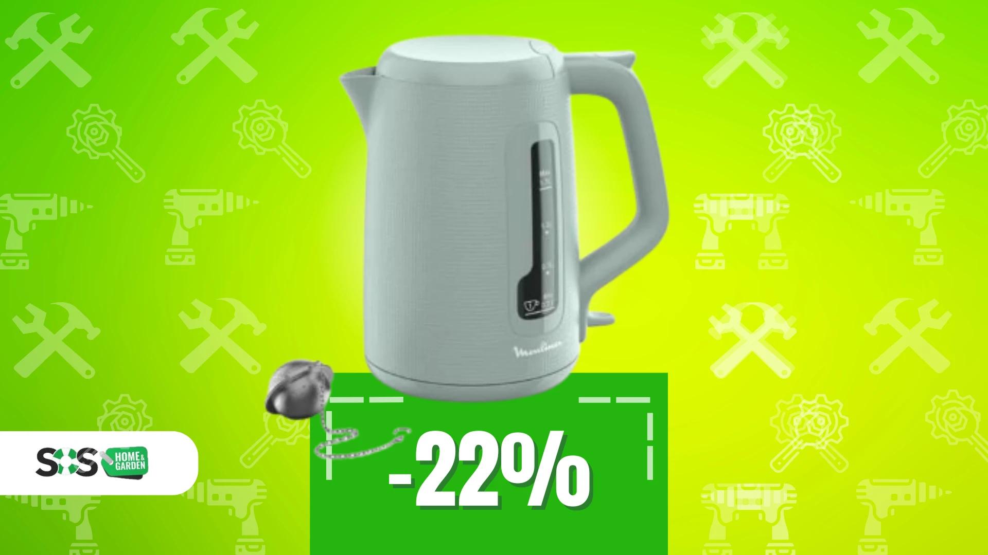 Immagine di Bollitore Moulinex a soli 35€: acqua bollente in un click!