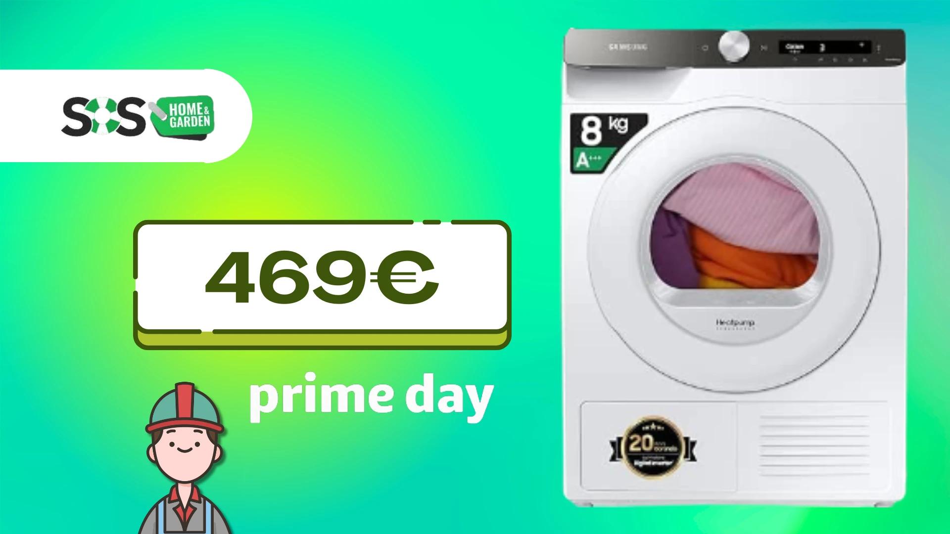 Immagine di Asciugatrice Samsung con carico da 8 Kg a solo 469€!