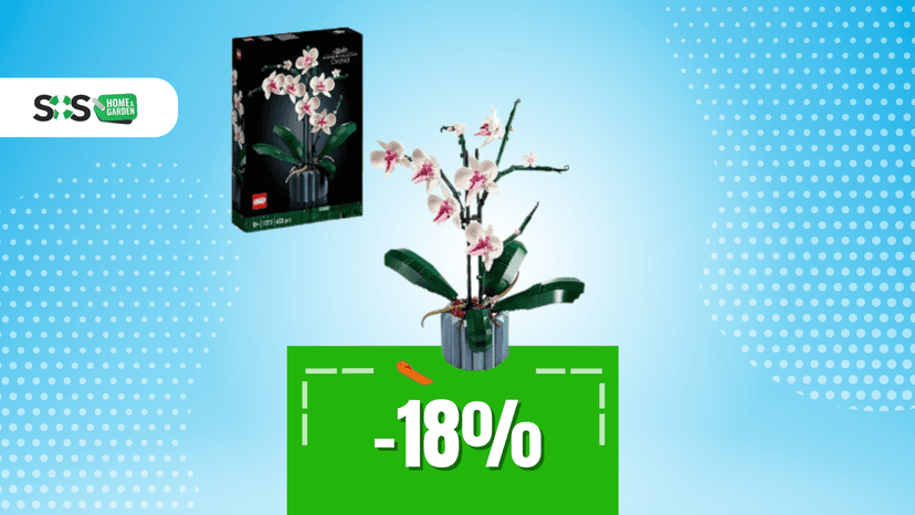 Immagine di La tua casa adorerà questa stupenda orchidea LEGO a 41€!