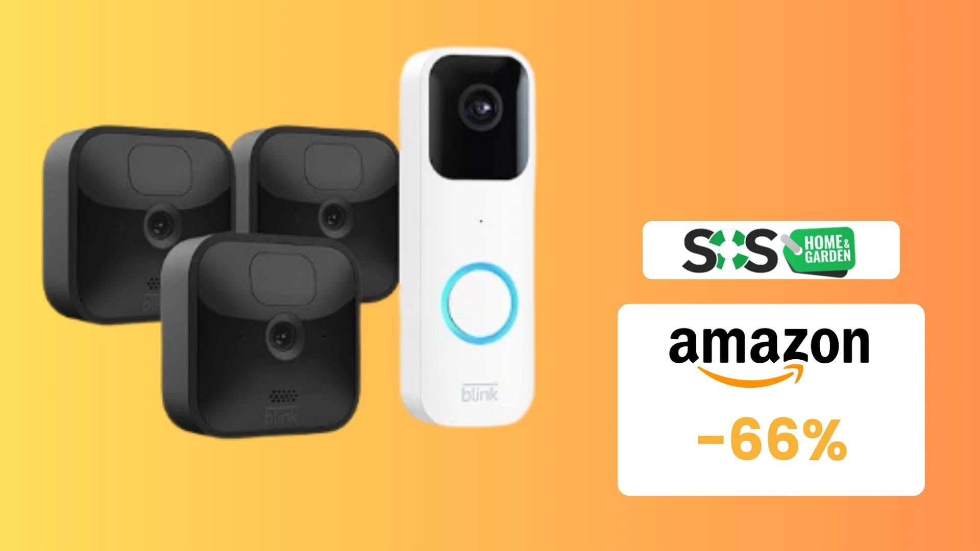 Immagine di Esclusiva Prime: set con 3 videocamere Blink Outdoor a 107€!
