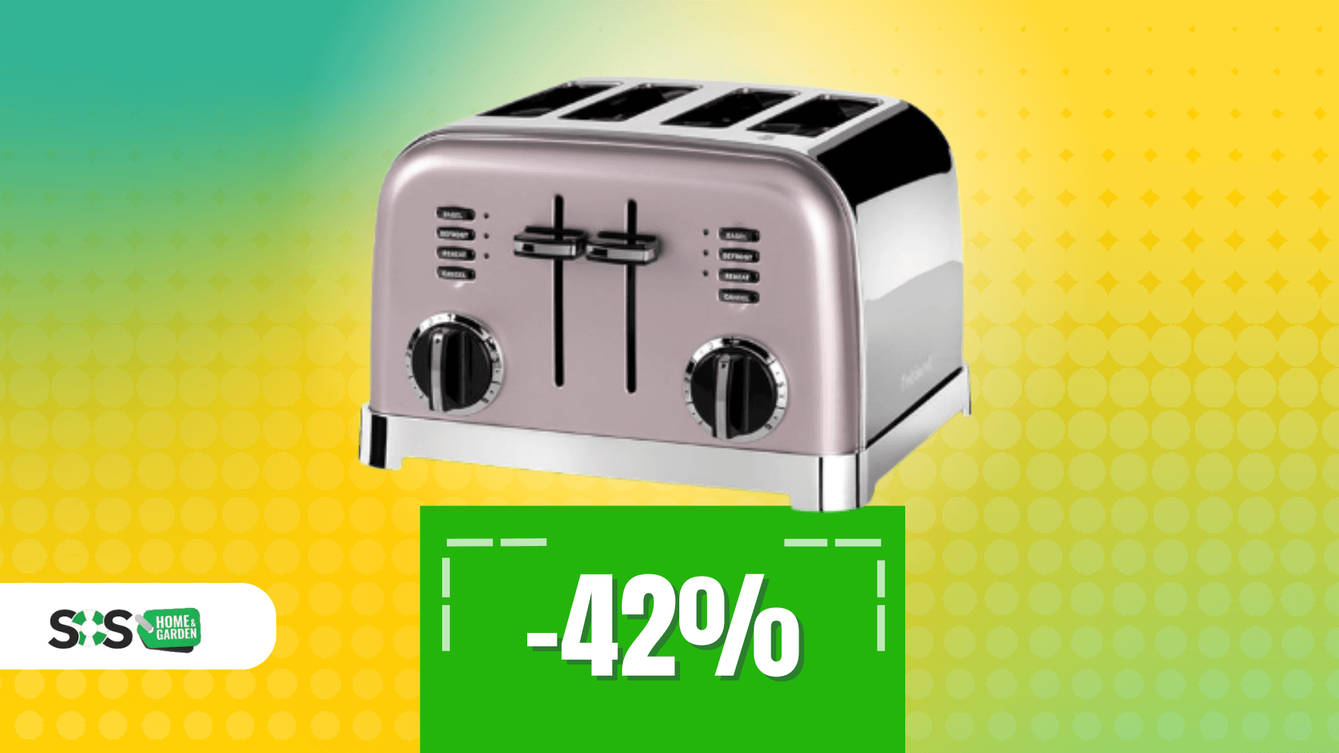 Immagine di Tostapane a 69€ per 4 fette e con 6 livelli di doratura!