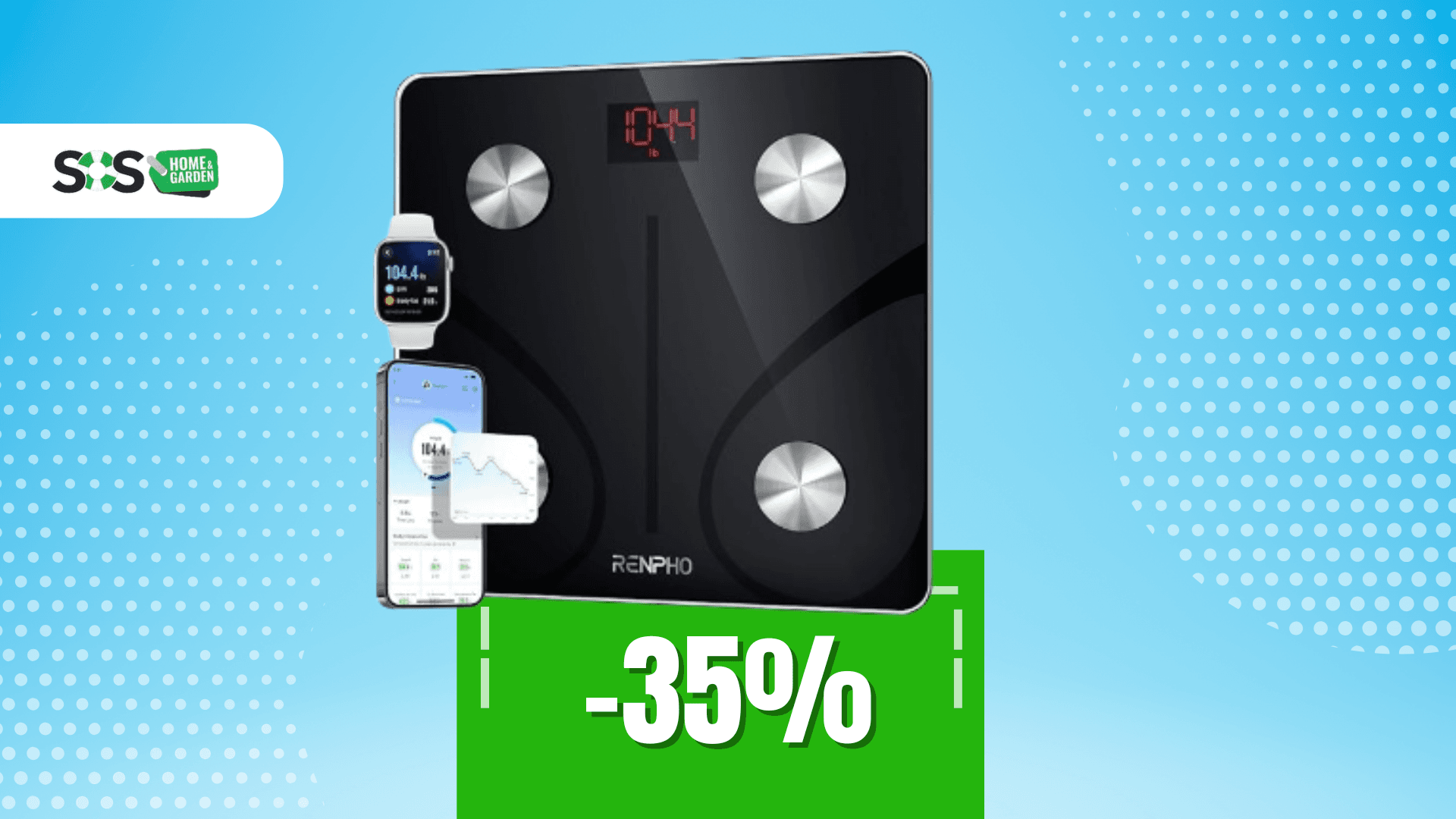 Immagine di La bilancia Renpho analizza il tuo peso e corpo a soli 24€!