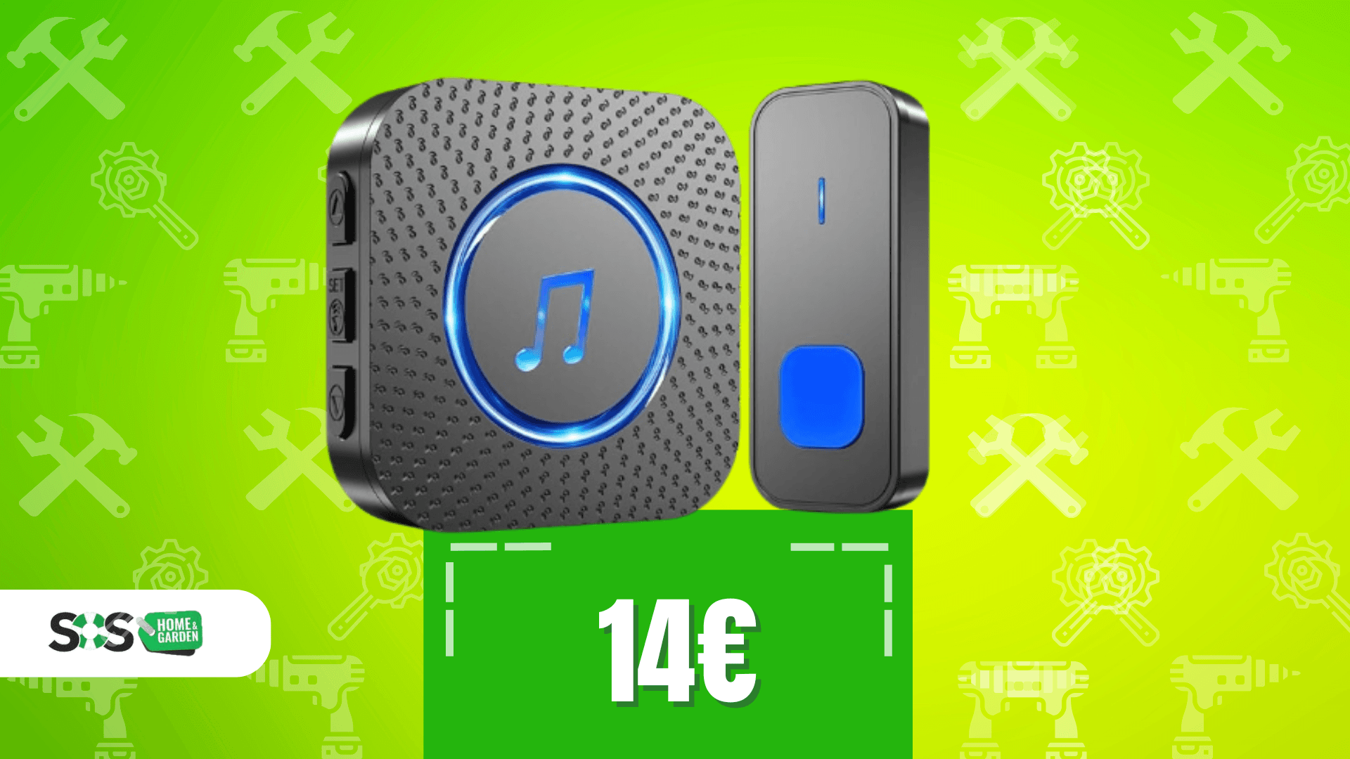 Immagine di Non perderai più un visitatore: campanello wireless a 14€!