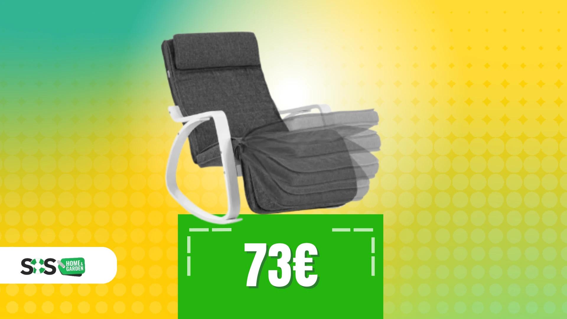 Immagine di Sedia a dondolo Songmics: il tuo nuovo angolo di relax!
