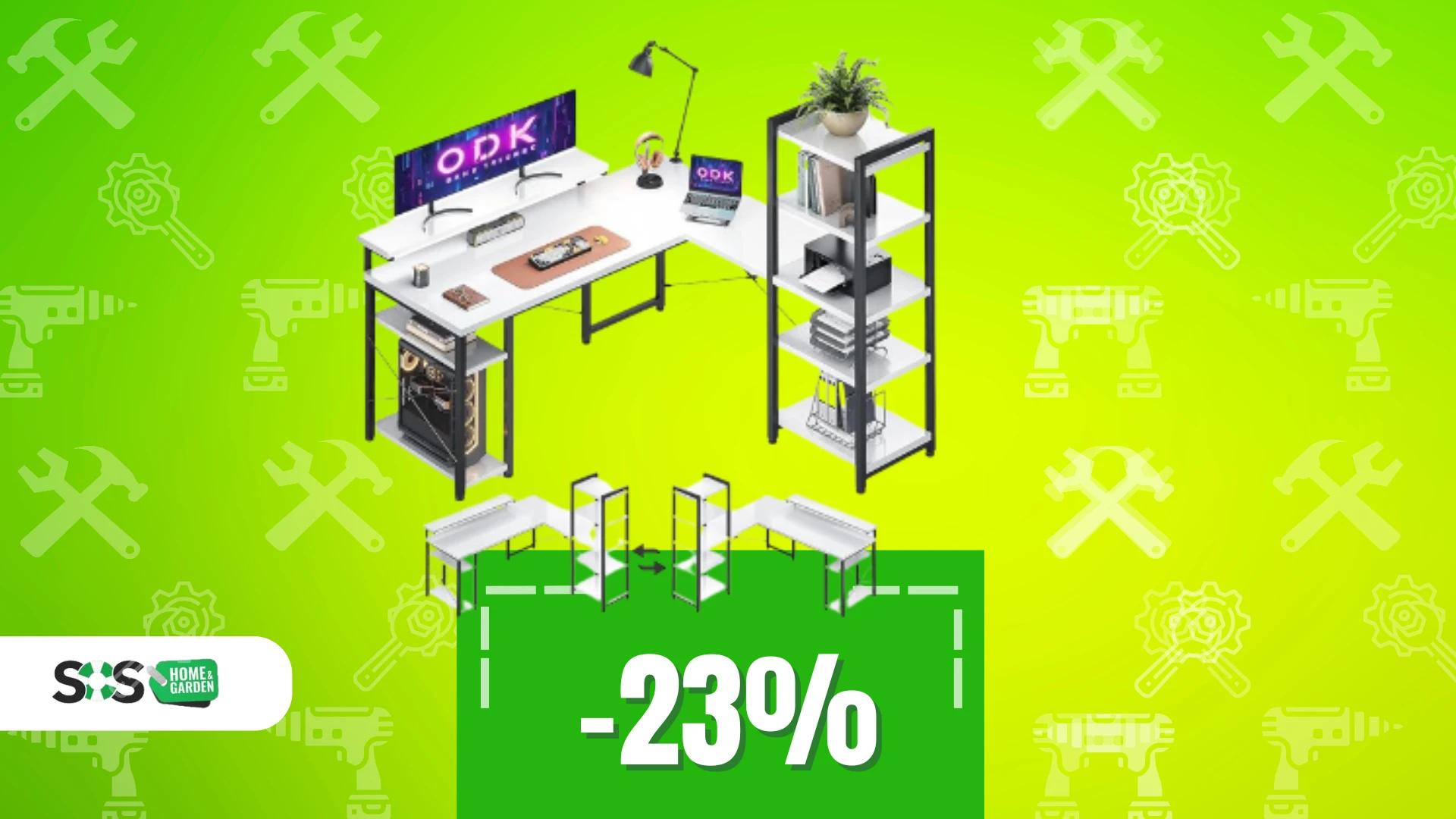 Immagine di Massima funzionalità con la scrivania ODK ad L a soli 100€!