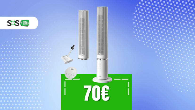 Immagine di Un’ondata di freschezza con questo ventilatore a torre a 70€