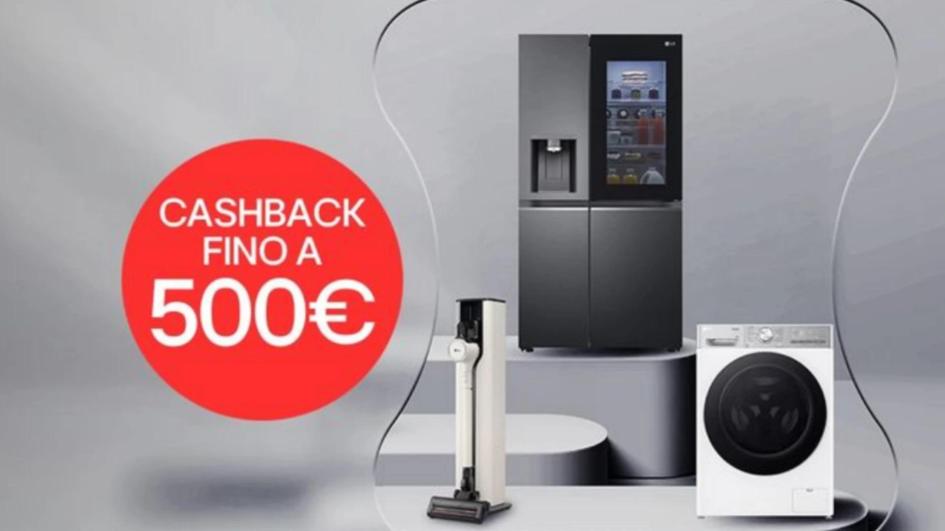 Immagine di Elettrodomestici LG: sconti, cashback di 500€ e tasso zero!