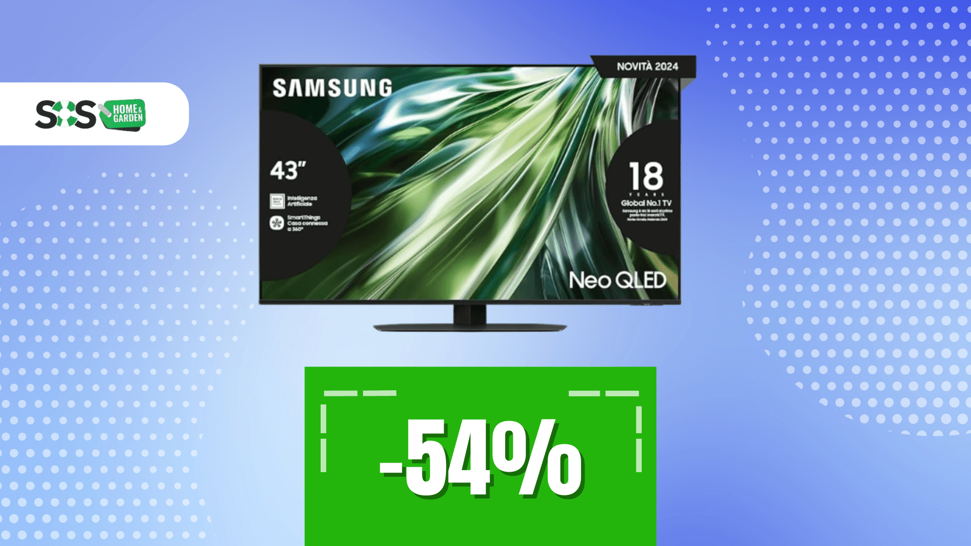 Immagine di Smart TV Samsung Neo QLED 43'': metà prezzo, massima resa!