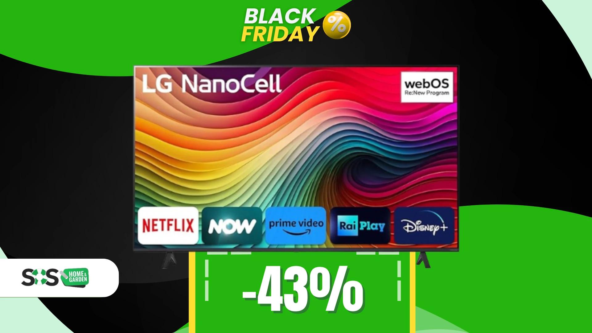 Immagine di Solo 429€ per la smart TV LG NanoCell da 55 pollici!