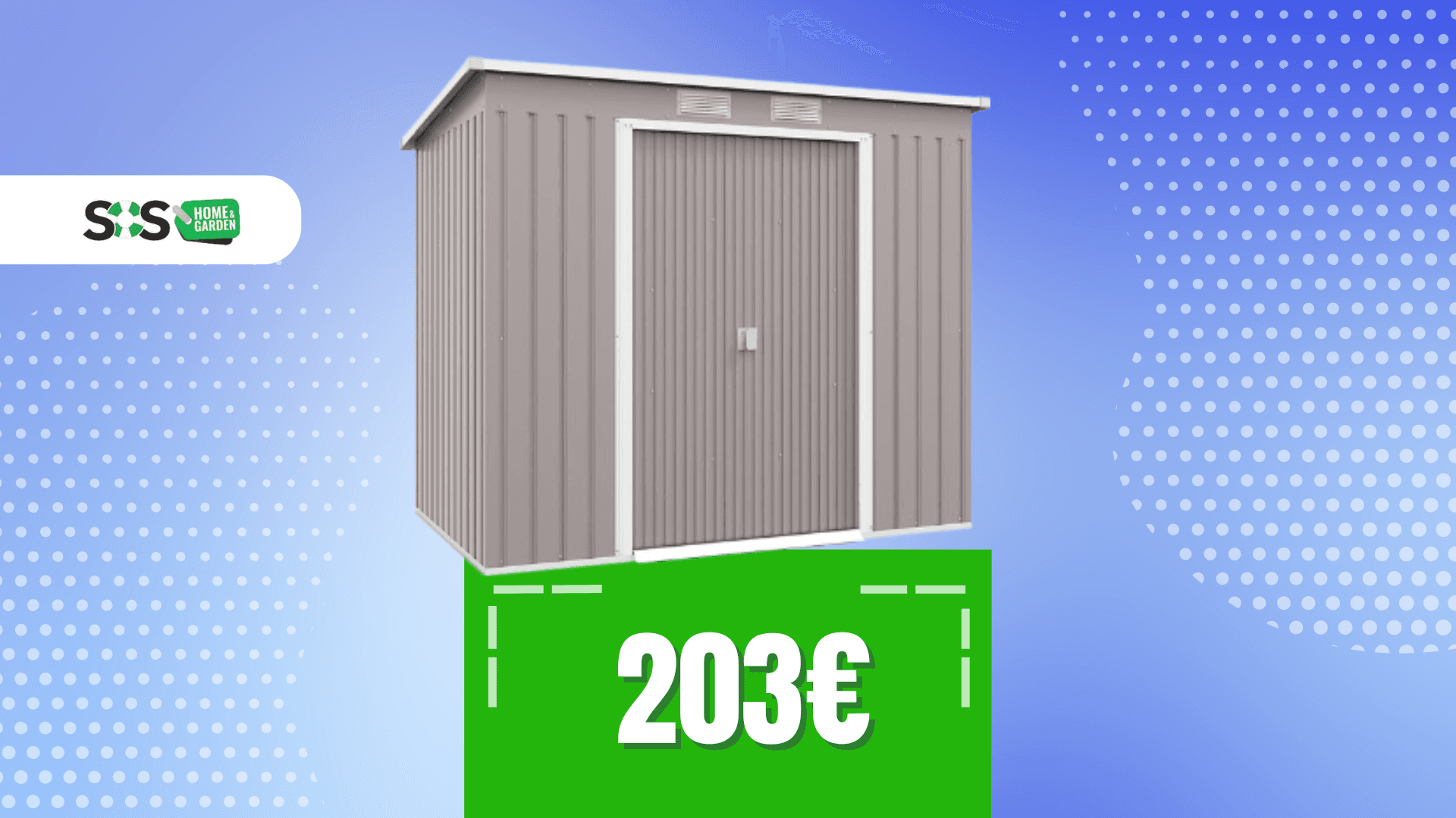 Immagine di Proteggi i tuoi attrezzi con questa casetta da giardino!