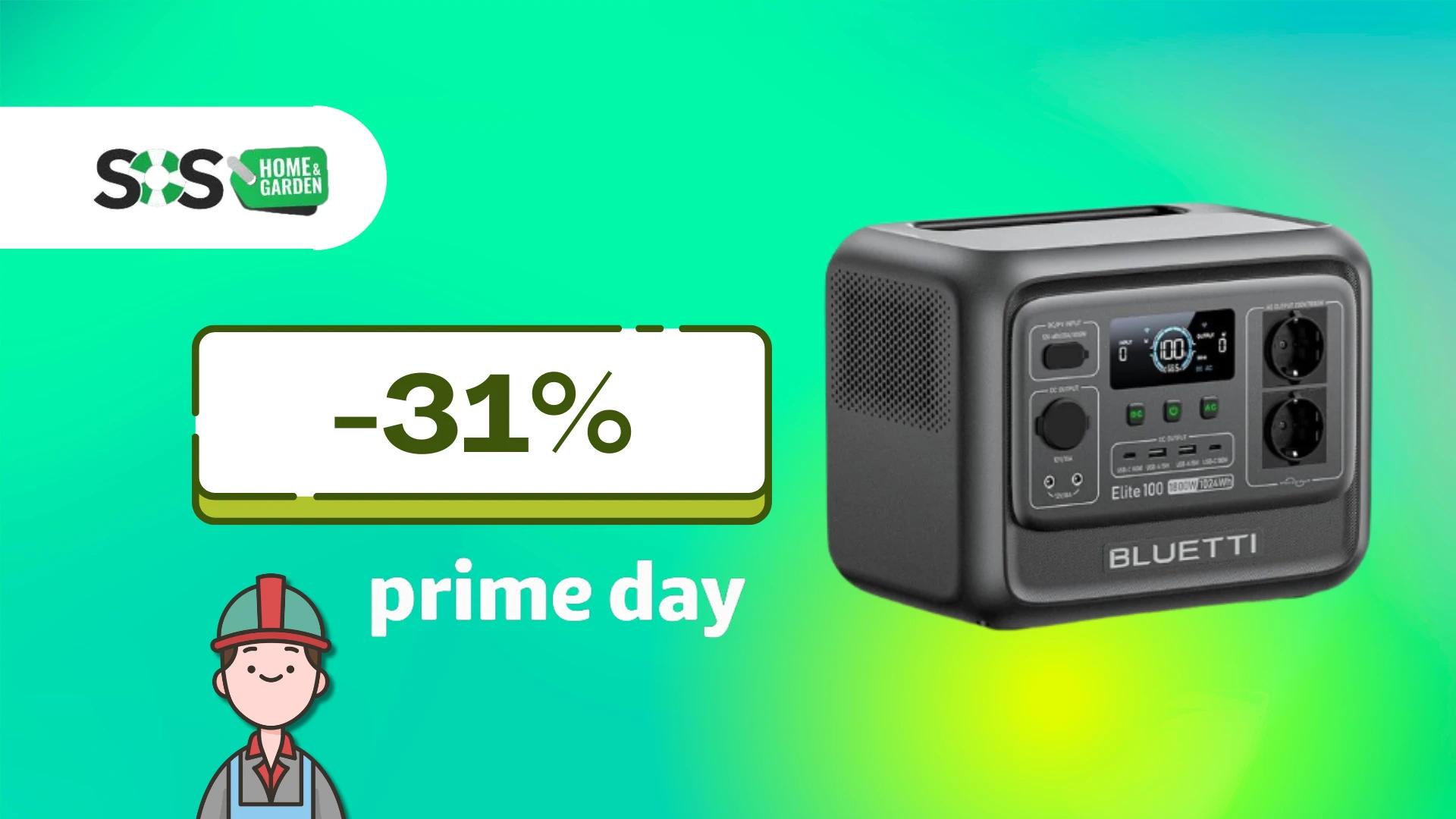 Immagine di Energia sempre con te: BLUETTI Elite 100 V2 in offerta Prime