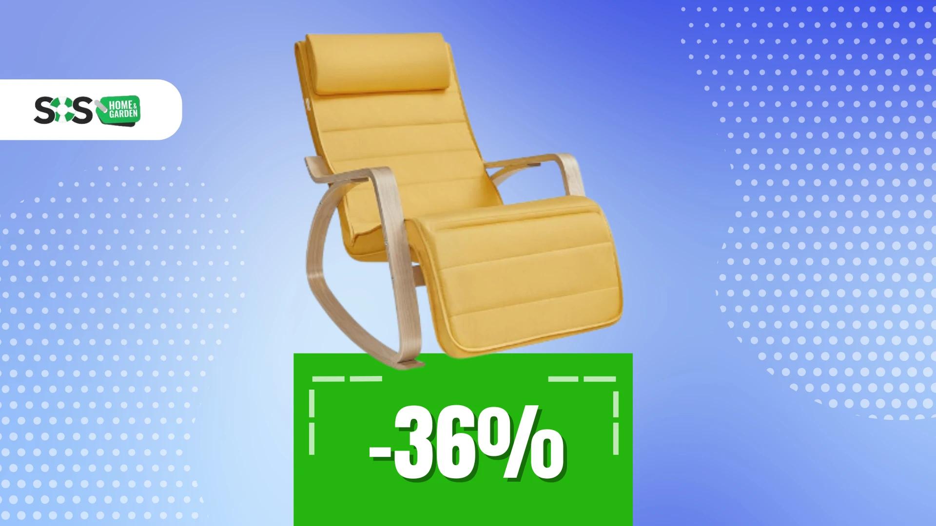 Immagine di La sedia a dondolo Songmics arreda e coccola a soli 77€!