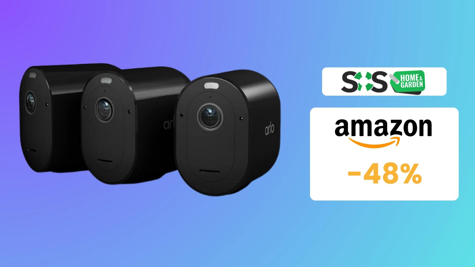 Immagine di 3 utilissime telecamere di sorveglianza Arlo Pro 5 a 300€!