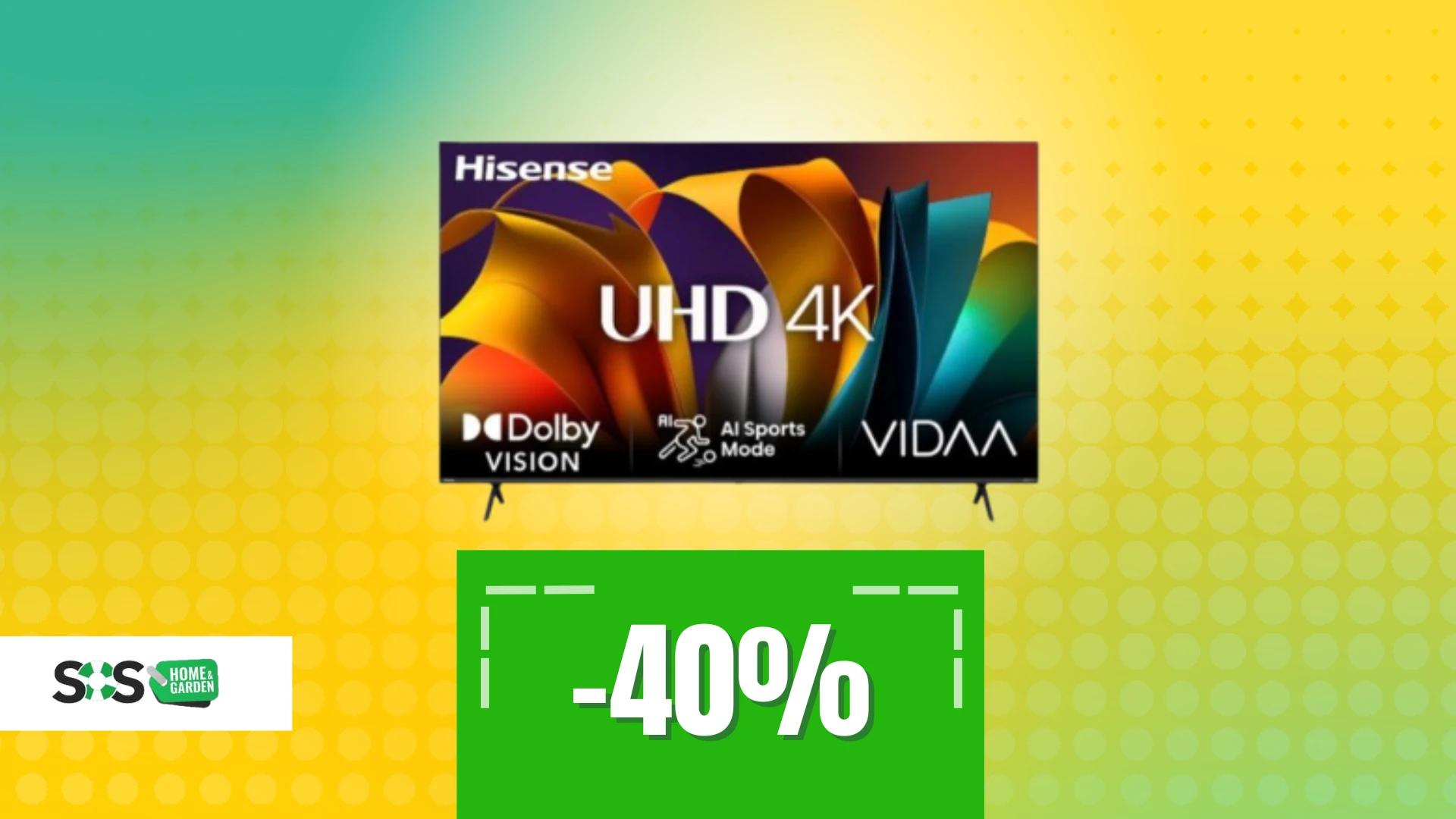 Immagine di Smart TV Hisense 85" al prezzo WOW di soli 900€!