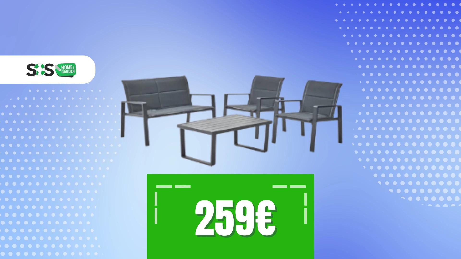 Immagine di Massimo relax con questo salotto da giardino per 4 persone!