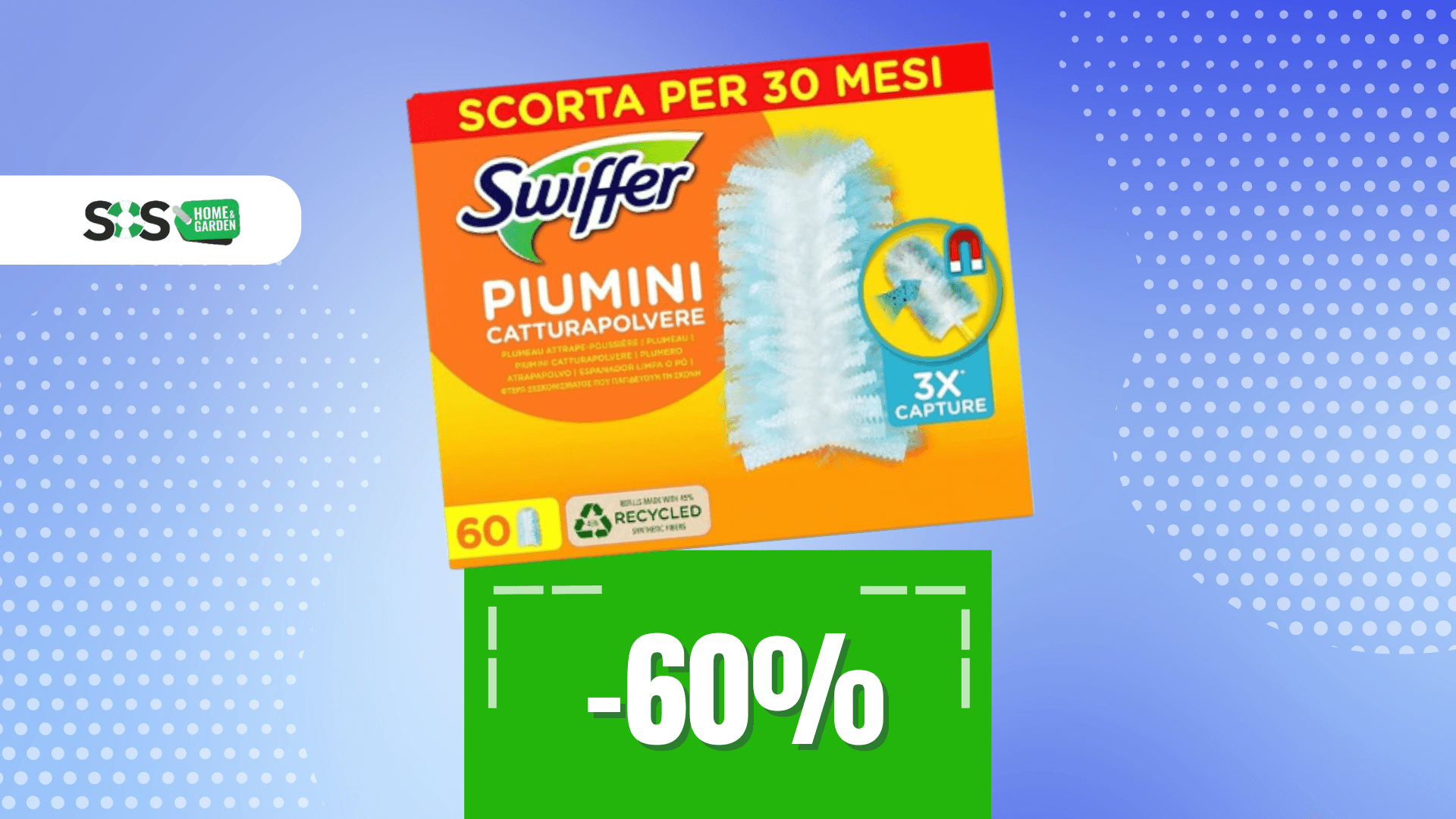 Immagine di OFFERTISSIMA: maxi scorta di 60 Swiffer Duster a soli 20€!