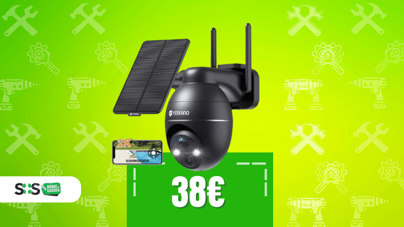 Immagine di Controllo a 360° con questa telecamera per esterno a 38€!