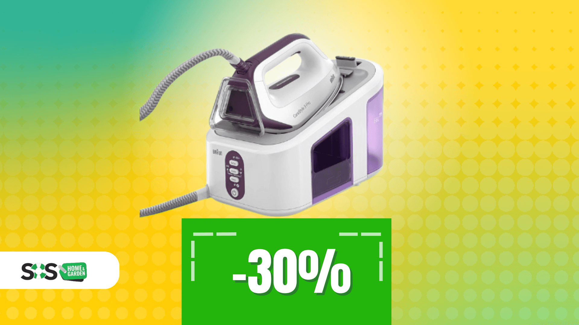 Immagine di Vapore potente, cura delicata: ferro da stiro Braun a 160€!