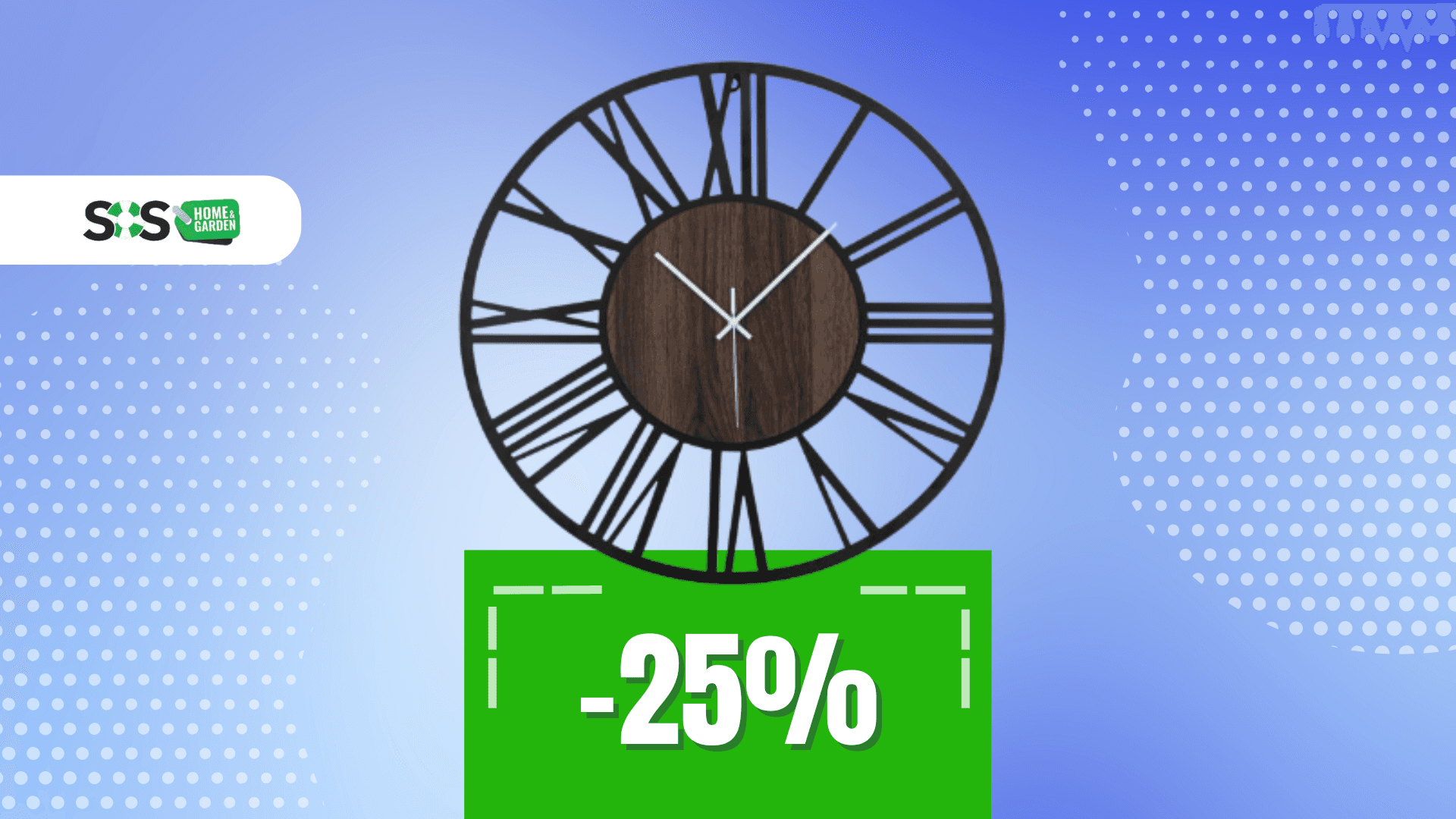 Immagine di Orologio da parete a soli 37€: elegante e silenzioso!