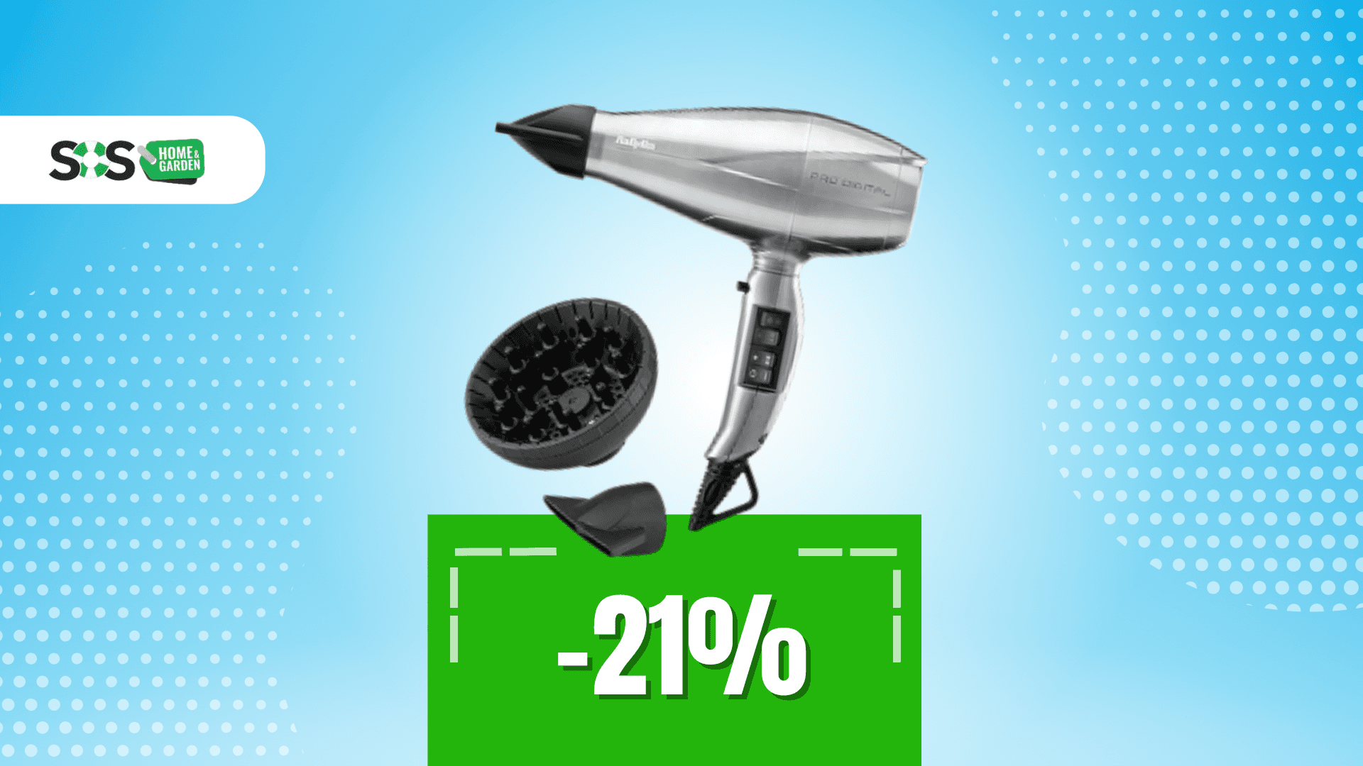 Immagine di Il phon che ama i tuoi capelli: BaByliss Pro Digital a 70€!