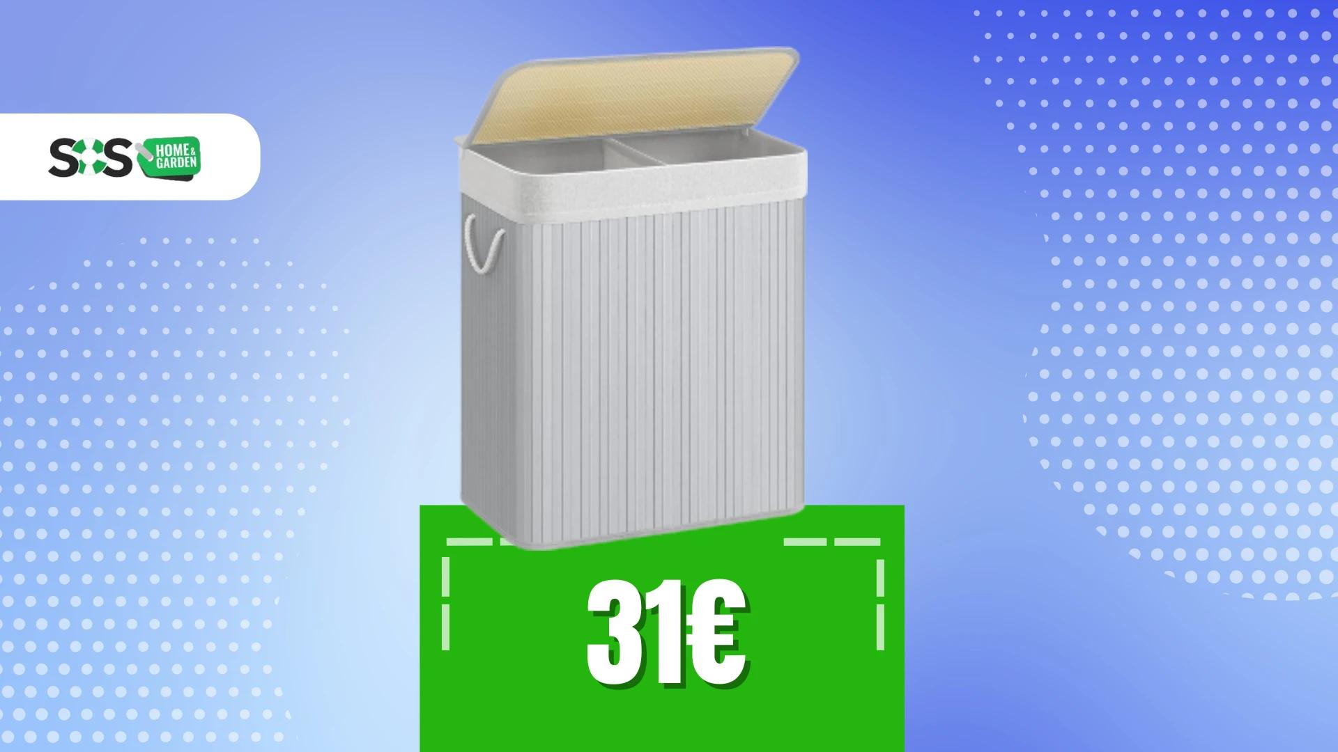 Immagine di Bellissimo cesto porta biancheria Songmics  a soli 31€!