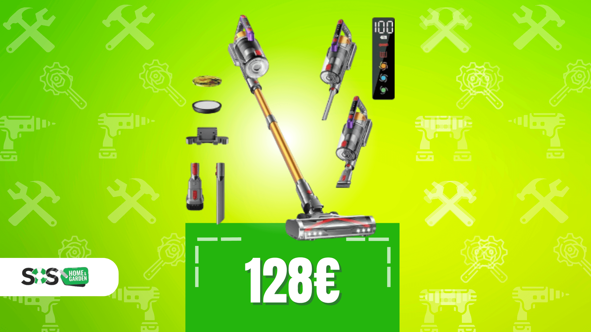 Immagine di Aspirapolvere senza fili a 128€: la scopa definitiva!