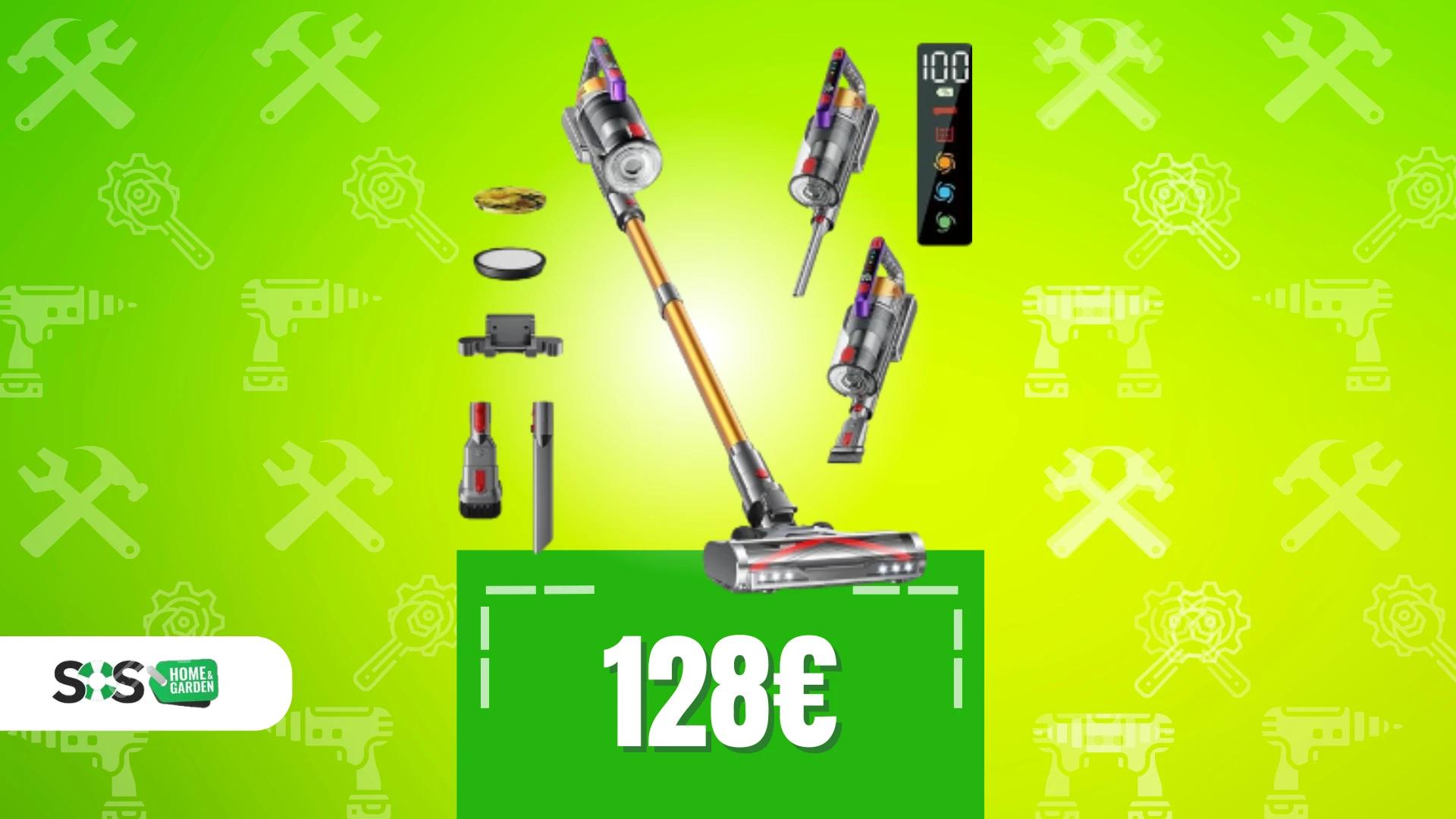Immagine di Aspirapolvere senza fili a 128€: la scopa definitiva!