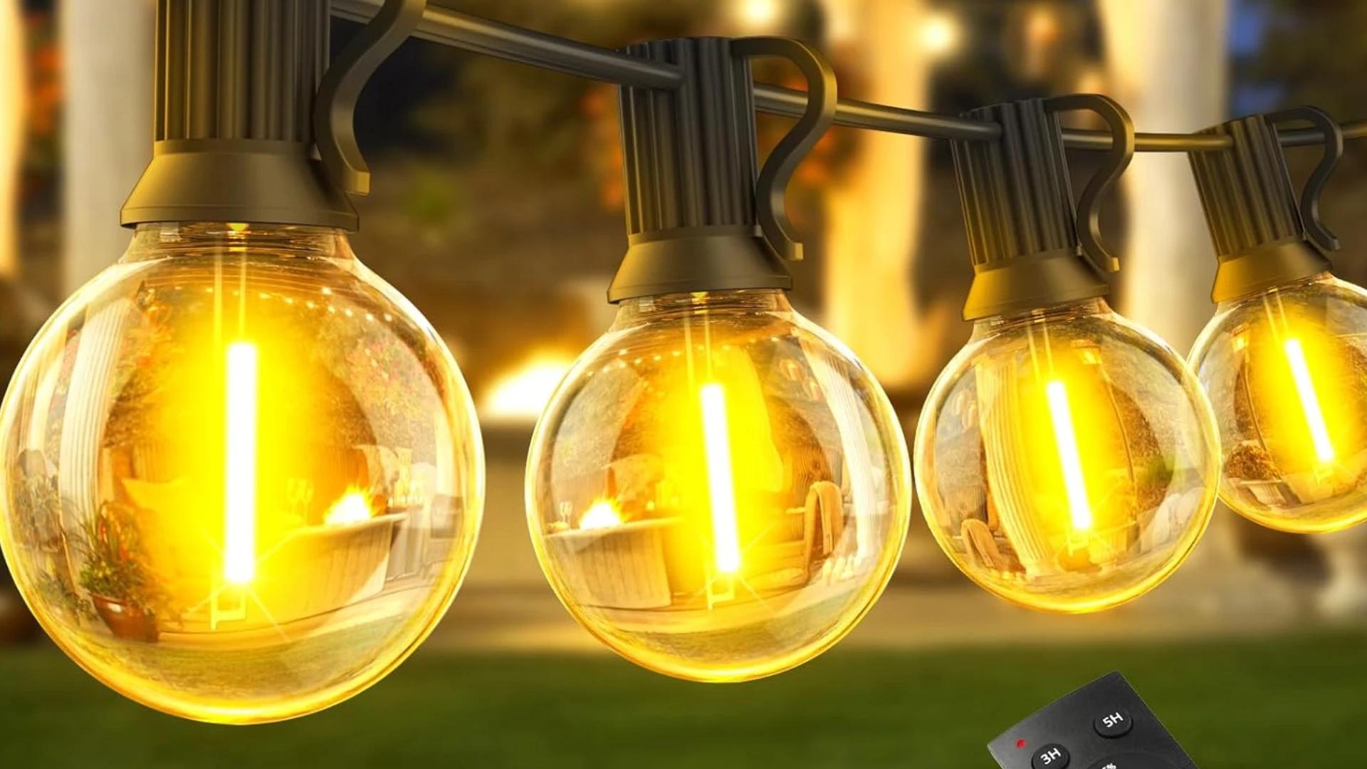 Immagine di 30 metri di luci LED a soli 30€ per giardini ed esterni!