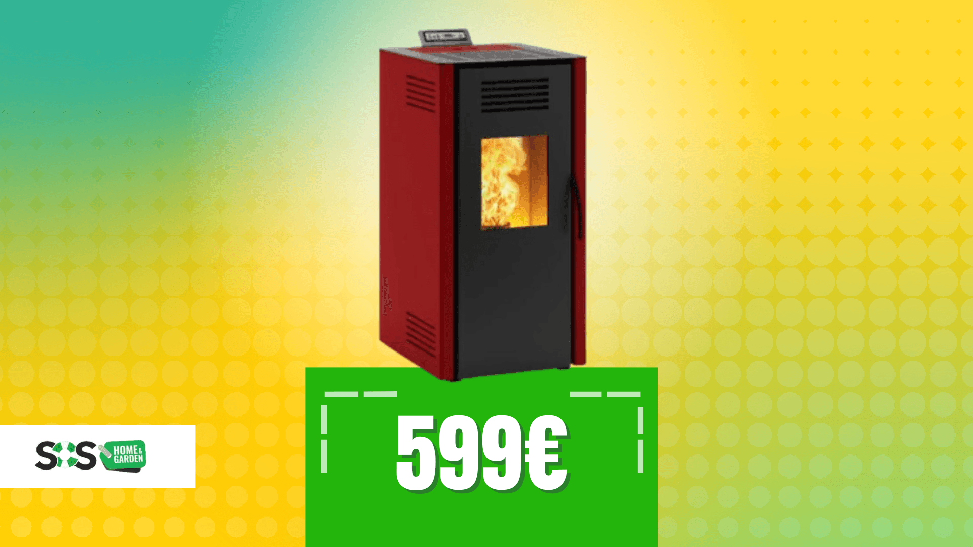 Immagine di PREZZO SHOCK: stufa a pellet ventilata Vieste a 599€!