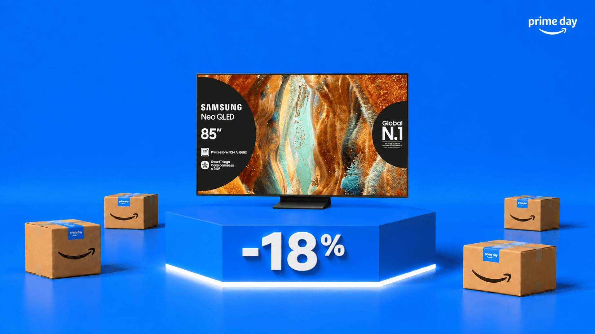 Immagine di Smart tv Samsung Neo QLED da 85 pollici: ora risparmi 270€