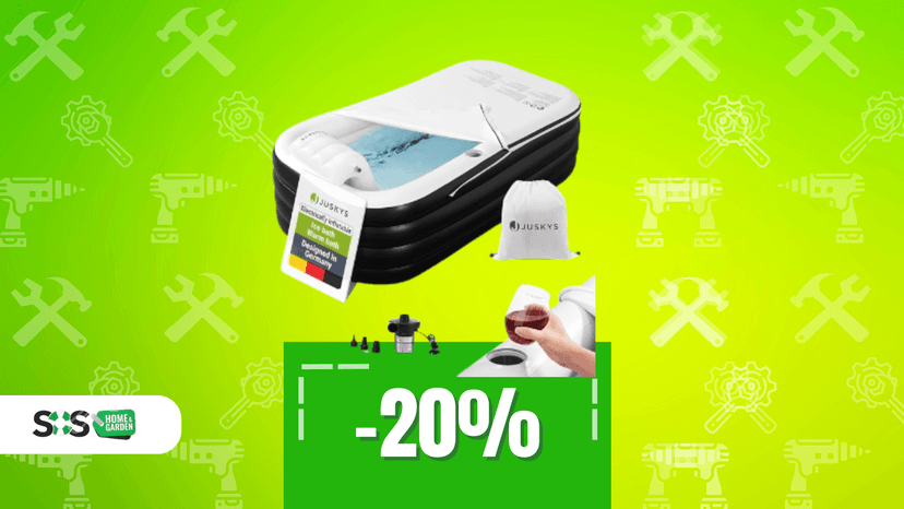 Immagine di La tua spa personale dove vuoi: vasca gonfiabile a soli 80€!