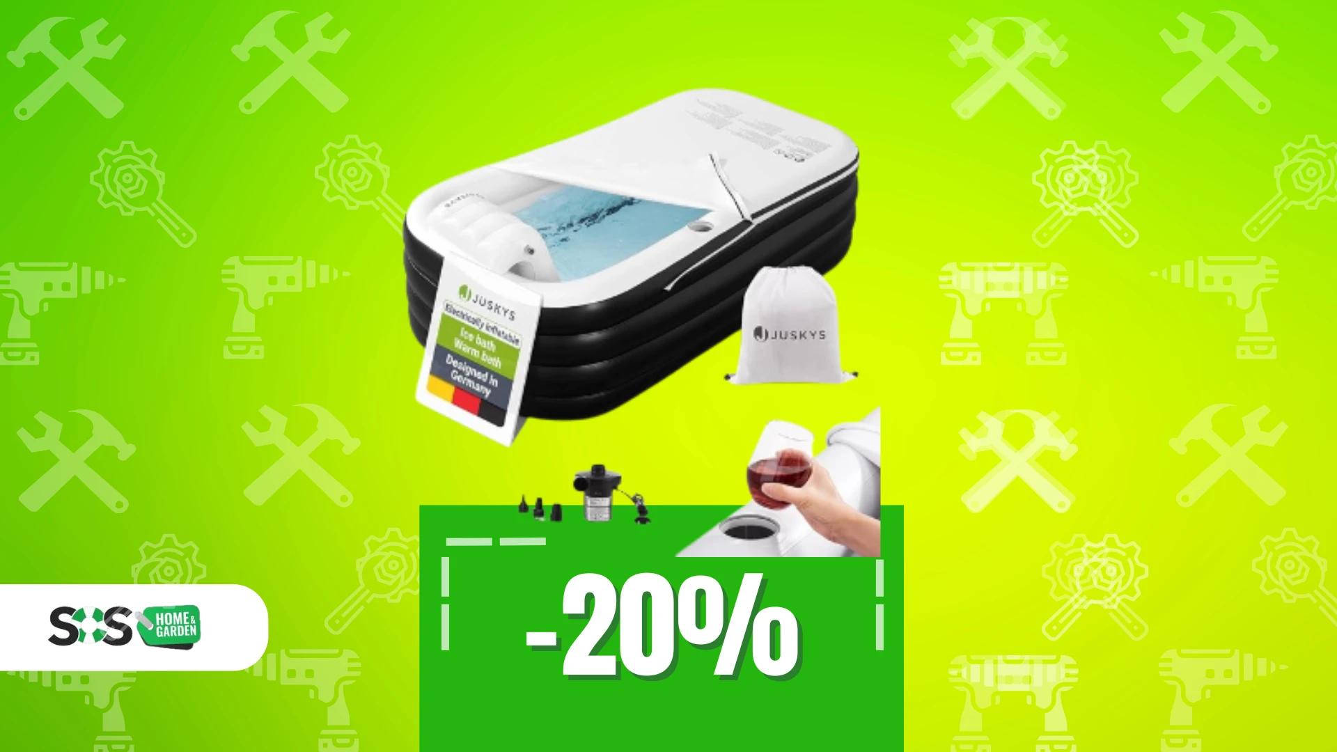 Immagine di La tua spa personale dove vuoi: vasca gonfiabile a soli 80€!