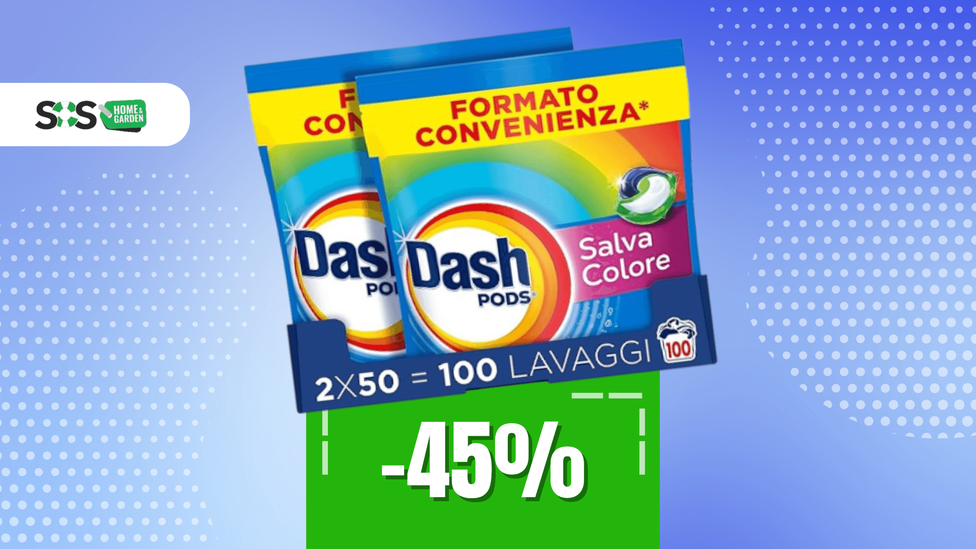 Immagine di 100 lavaggi a soli 30€: Dash Pods fa il bucato perfetto!