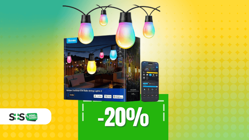 Immagine di Trasforma il tuo giardino con le lampadine Govee a 56€!