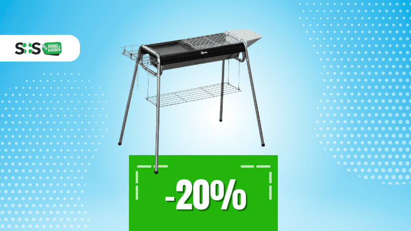 Immagine di Griglia ovunque con questo barbecue portatile a soli 47€!