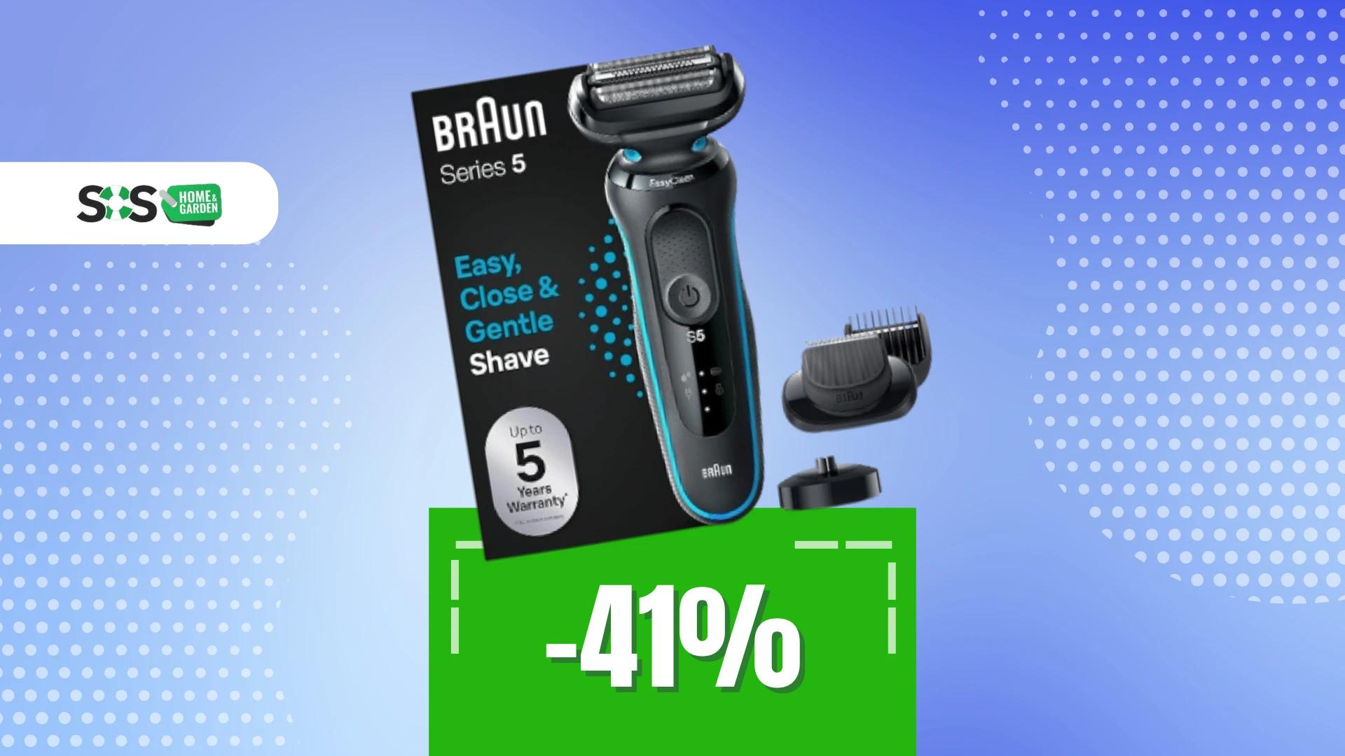 Immagine di Rasatura perfetta a soli 90€ con il Braun Series 5!