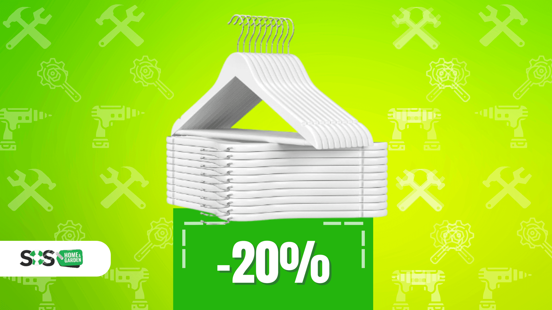 Immagine di Ordine nell'armadio con 20 grucce di legno a soli 15€!