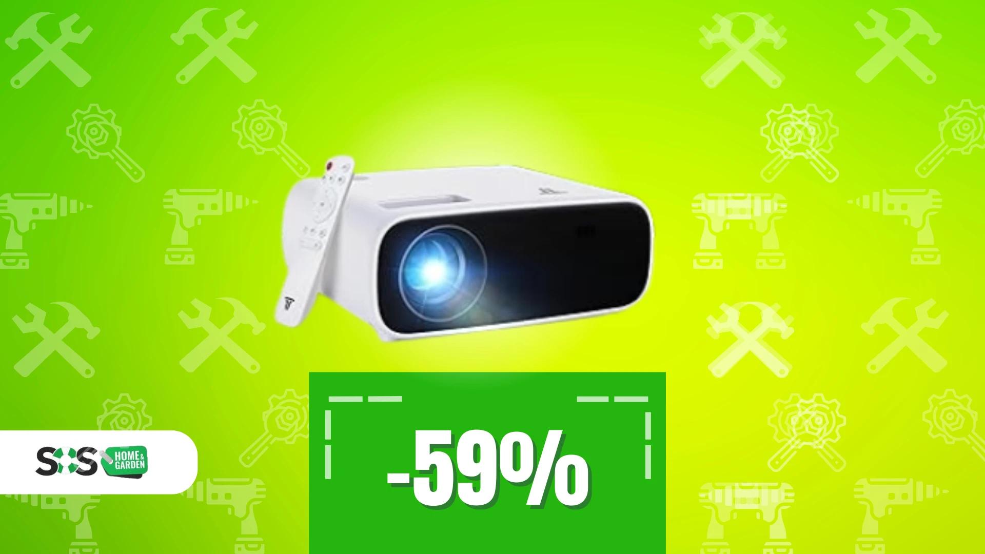 Immagine di Mini proiettore portatile a 140€: ci guardiamo un film?