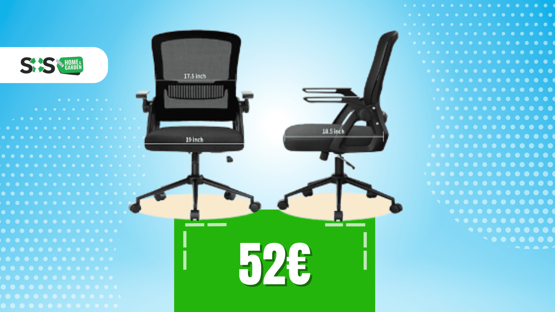 Immagine di Sedia da ufficio Naspaluro: unisce stile e funzionalità!