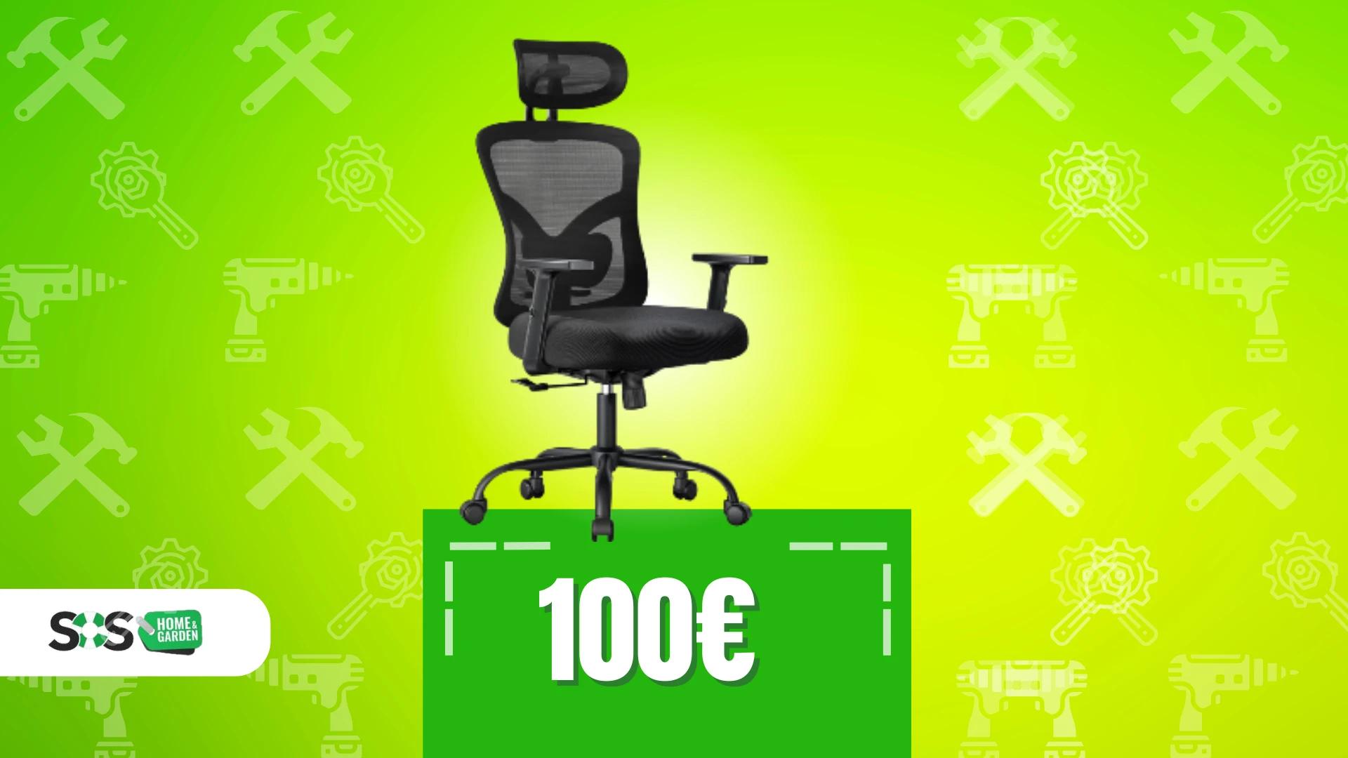 Immagine di Sedia da ufficio a 100€: dove il comfort incontra lo stile!