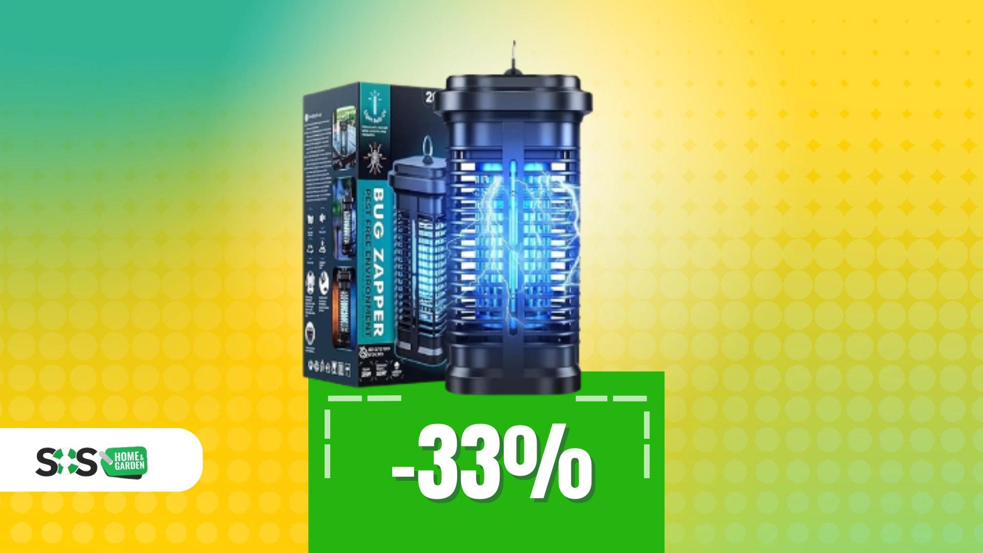 Immagine di Estate senza insetti: lampada antizanzare a soli 40€!