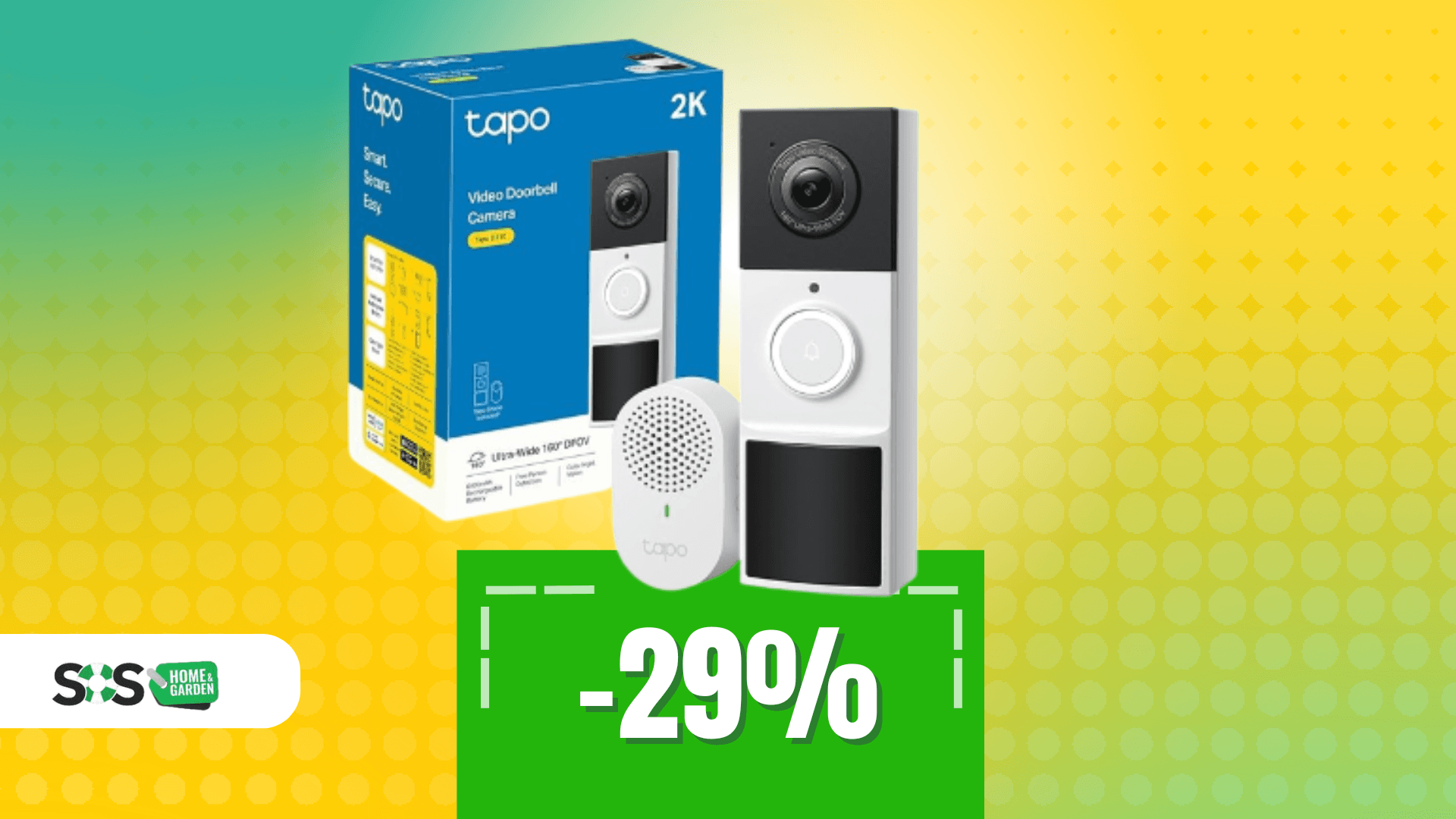 Immagine di Chi bussa alla porta? Te lo dice il videocitofono Tapo a 50€