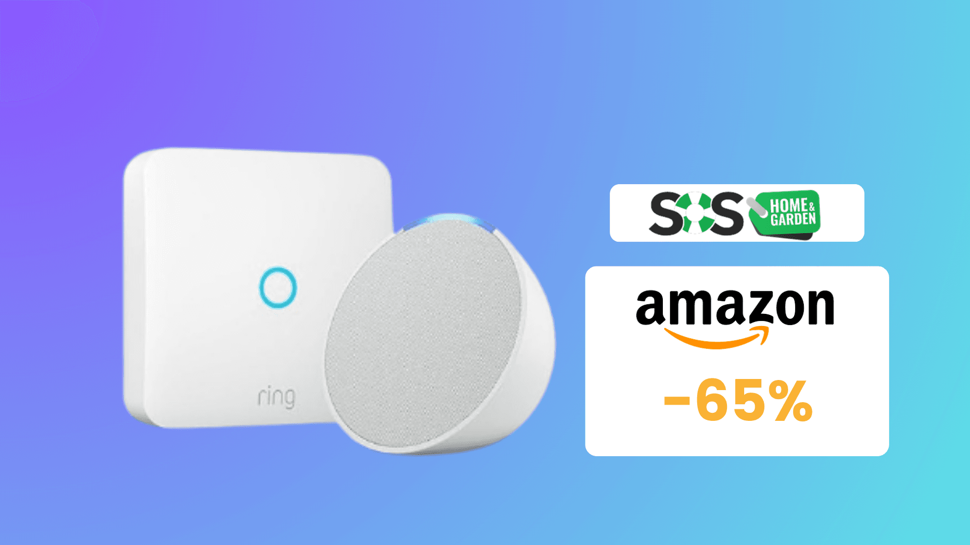 Immagine di Offerta Prime: Ring Intercom e Echo Pop a soli 55€!